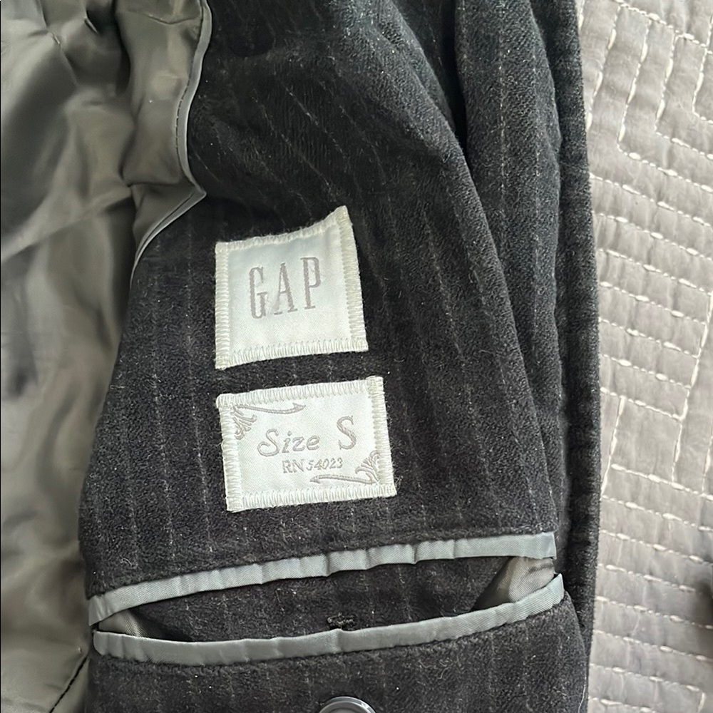 GAP Charcoal Pinstripe Blazer